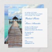 Serenade Jetty Maldives Beach Wedding Kaart (Voorkant / Achterkant)
