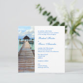 Serenade Jetty Maldives Beach Wedding Kaart (Staand voorkant)