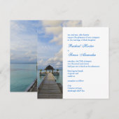 Serenade Jetty Maldives Beach Wedding Kaart (Voorkant / Achterkant)