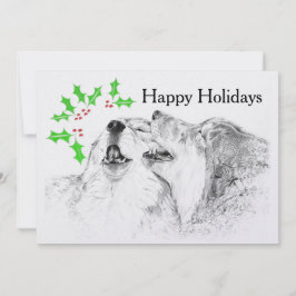 Serenade (Kerstmis) Feestdagenkaart