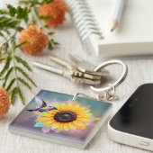 " SERENADE MET ZONNEBLOEM " SLEUTELHANGER (Voorkant Rechts)