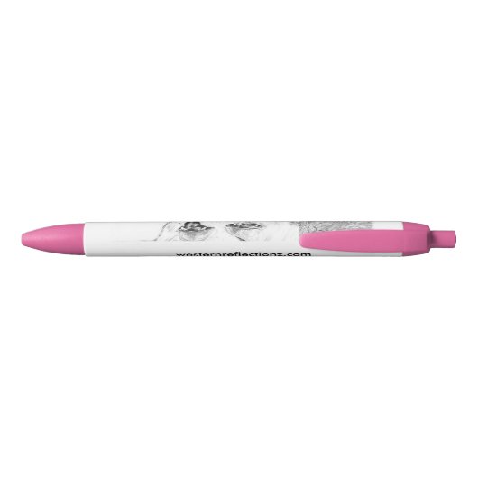 Serenade (roze) zwarte inkt pen (Achterkant)