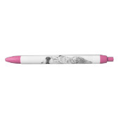 Serenade (roze) zwarte inkt pen (Voorkant)