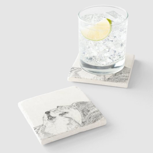 Serenade Stenen Onderzetter (Zijkant)