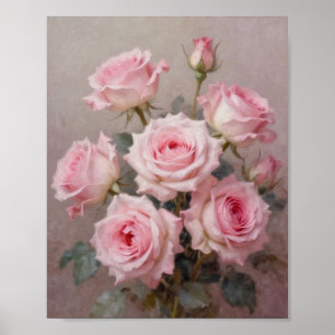 Serenade van de zachte bloemblaadjes: een klassiek poster