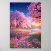 Serenade van Natuur, Charmant Bos Poster (Voorkant)