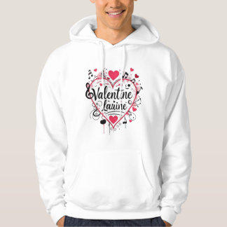 Serenade van valentijns: een oprecht ontwerp voor  hoodie