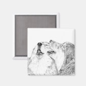 Serenade - Wolf Magnet (Voorkant / Achterkant)