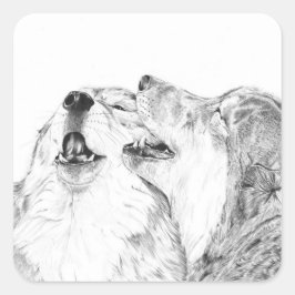 Serenade - Wolf Sticker