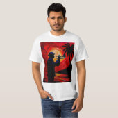 Serenading de zonsondergang t-shirt (Voorkant volledig)