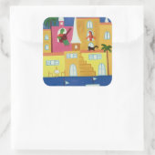 Serenata 2002 vierkante sticker (Tas)