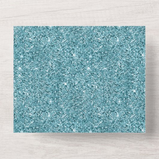 Serendipiteit kristal blauw all in one uitnodiging (Achterkant)