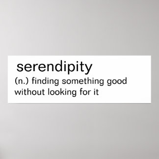 Serendipiteit - minimalistische wanddecoratie poster