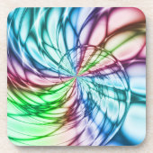 Serendipiteit | Multicolor Fractal Art Bier Onderzetter (Voorkant)