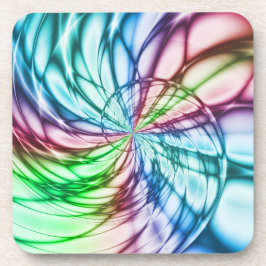 Serendipiteit | Multicolor Fractal Art Bier Onderzetter