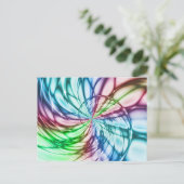 Serendipiteit | Multicolor Fractal Art Briefkaart (Staand voorkant)