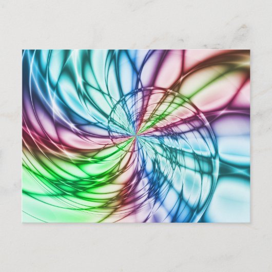 Serendipiteit | Multicolor Fractal Art Briefkaart (Voorkant)