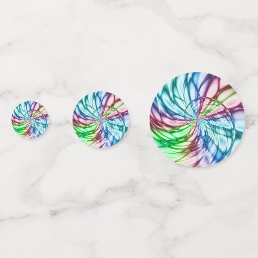 Serendipiteit | Multicolor Fractal Art Confetti (Voorkanten)