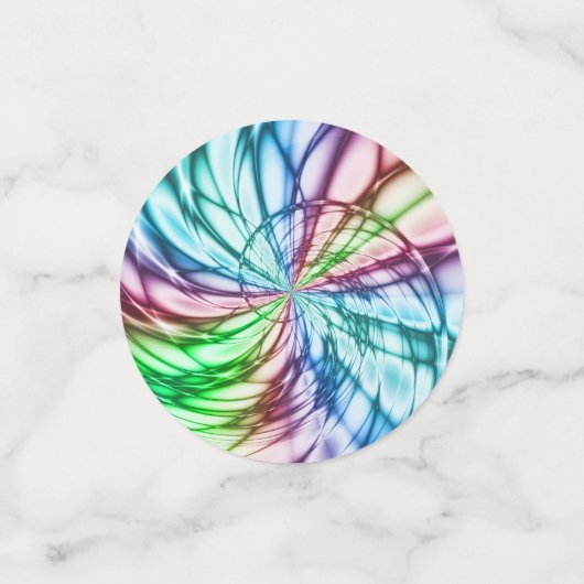 Serendipiteit | Multicolor Fractal Art Confetti (Kleine voorkant)