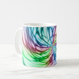 Serendipiteit | Multicolor Fractal Art Koffiemok