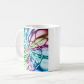 Serendipiteit | Multicolor Fractal Art Koffiemok (Voorkant links)