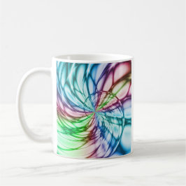 Serendipiteit | Multicolor Fractal Art Koffiemok