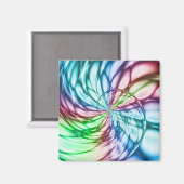 Serendipiteit | Multicolor Fractal Art Magneet (Voorkant / Achterkant)