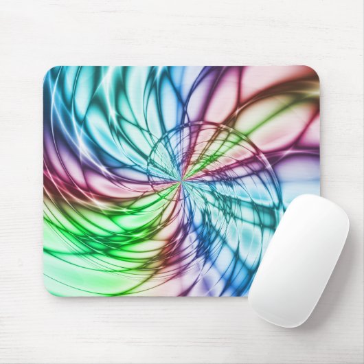Serendipiteit | Multicolor Fractal Art Muismat (Met muis)