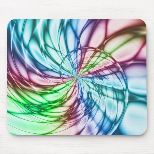 Serendipiteit | Multicolor Fractal Art Muismat (Voorkant)