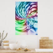 Serendipiteit | Multicolor Fractal Art Poster (Keuken)