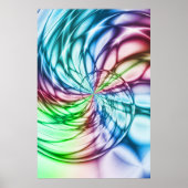 Serendipiteit | Multicolor Fractal Art Poster (Voorkant)