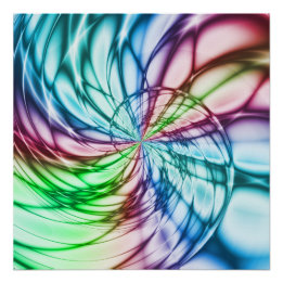 Serendipiteit | Multicolor Fractal Art Poster