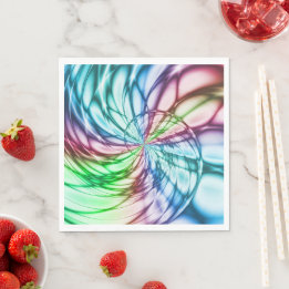 Serendipiteit | Multicolor Fractal Art Servet