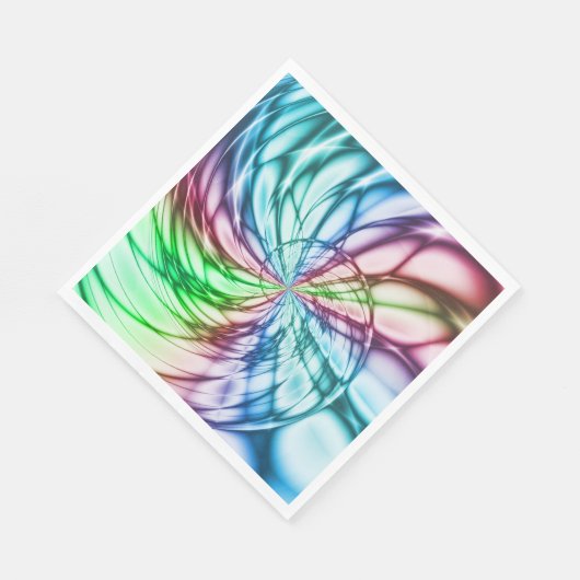 Serendipiteit | Multicolor Fractal Art Servet (Hoek)