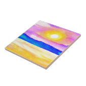 Serendipiteit Ocean Lake Sunset Art Tegeltje (Zijkant)