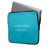 Serendipitous Blunder Electronics Bag Laptop Sleeve (Voorkant Links)
