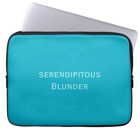 Serendipitous Blunder Electronics Bag Laptop Sleeve (Voorkant)