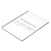 Serendipity notebook notitieboek (Linkerzijde)