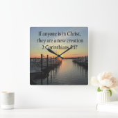 SERENE 2 KORINTHIAN 5:17 ZONSONDERGANG FOTO VIERKANTE KLOK (Huis)