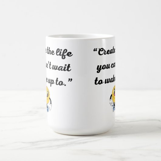 Serene Abstracte koffie Mok (Midden)