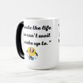 Serene Abstracte koffie Mok (Voorkant links)