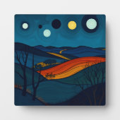 Serene Abstracte landschapskunst Fotoplaat (Voorkant)