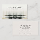 Serene Abstracte therapeut Visitekaartje (Voorkant / Achterkant)