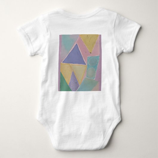 Serene Abstracts: A Pastel Dream Romper (Achterkant)