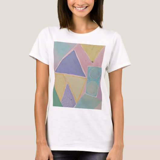 Serene Abstracts: A Pastel Dream T-shirt (Voorkant)