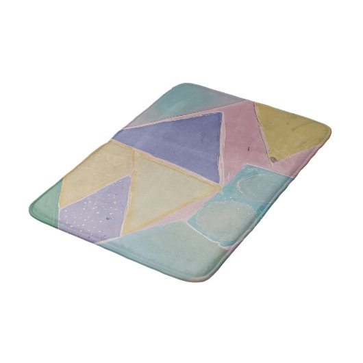 Serene Abstracts: Een Pasteldroom Badmat (Gekanteld)
