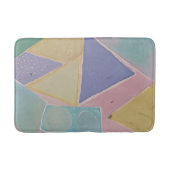 Serene Abstracts: Een Pasteldroom Badmat (Voorkant)