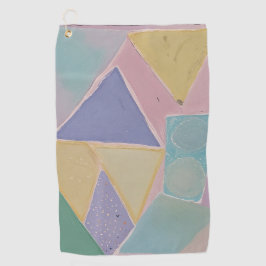 Serene Abstracts: Een Pasteldroom Golfhanddoek
