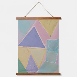 Serene Abstracts: Een Pasteldroom Hangend Wandkleed