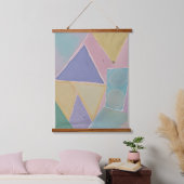 Serene Abstracts: Een Pasteldroom Hangend Wandkleed (Slaapkamer)